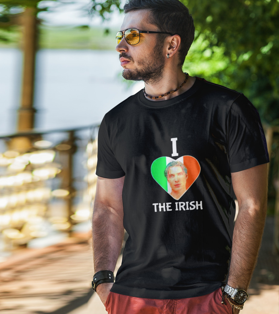 I Love The Irish Cillian Heart Flag T-Shirt