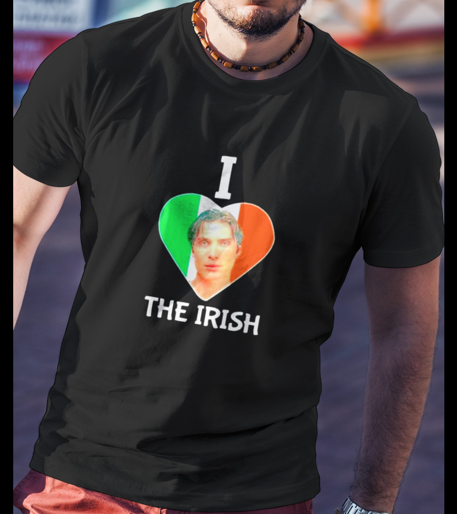 I Love The Irish Cillian Heart Flag T-Shirt