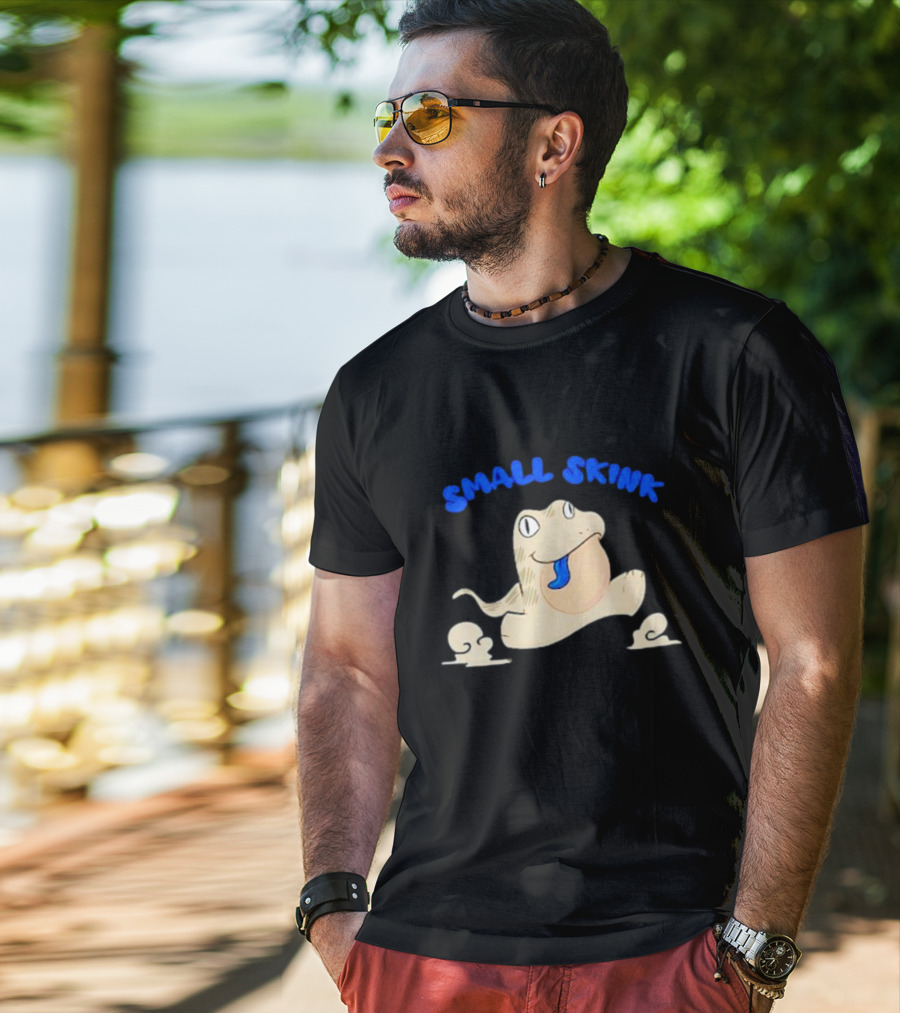 Tom Fawkes Small Skink Blue Tongue Frog T-Shirt