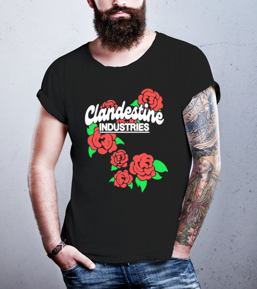 Clandestine Industries Red Roses T-Shirt