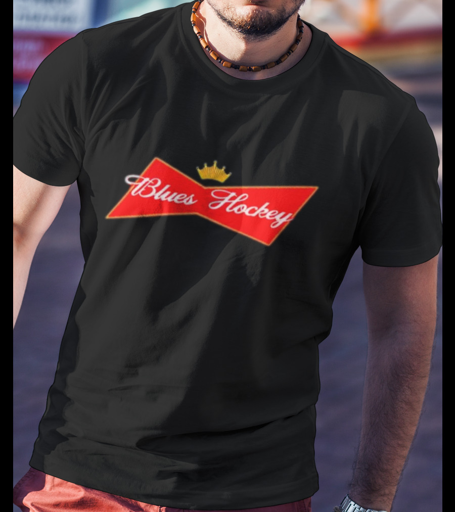 Blues Hockey Budweiser Buzz T-Shirt