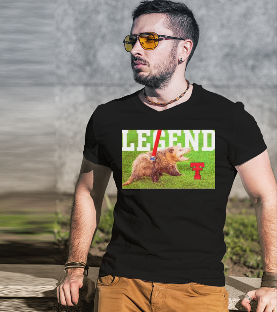 Opossum Legend Texas Tech Football T-Shirt