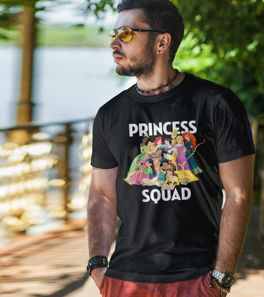Disney Princess Squad Ensemble With Classic Animated Royal Characters T-Shirt