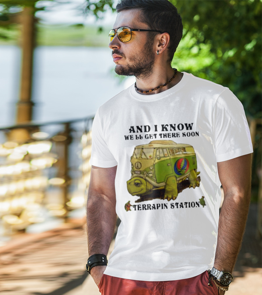 Grateful Dead Terrapin Station Turtle Bus I Know We'll Get There Soon T-Shirt