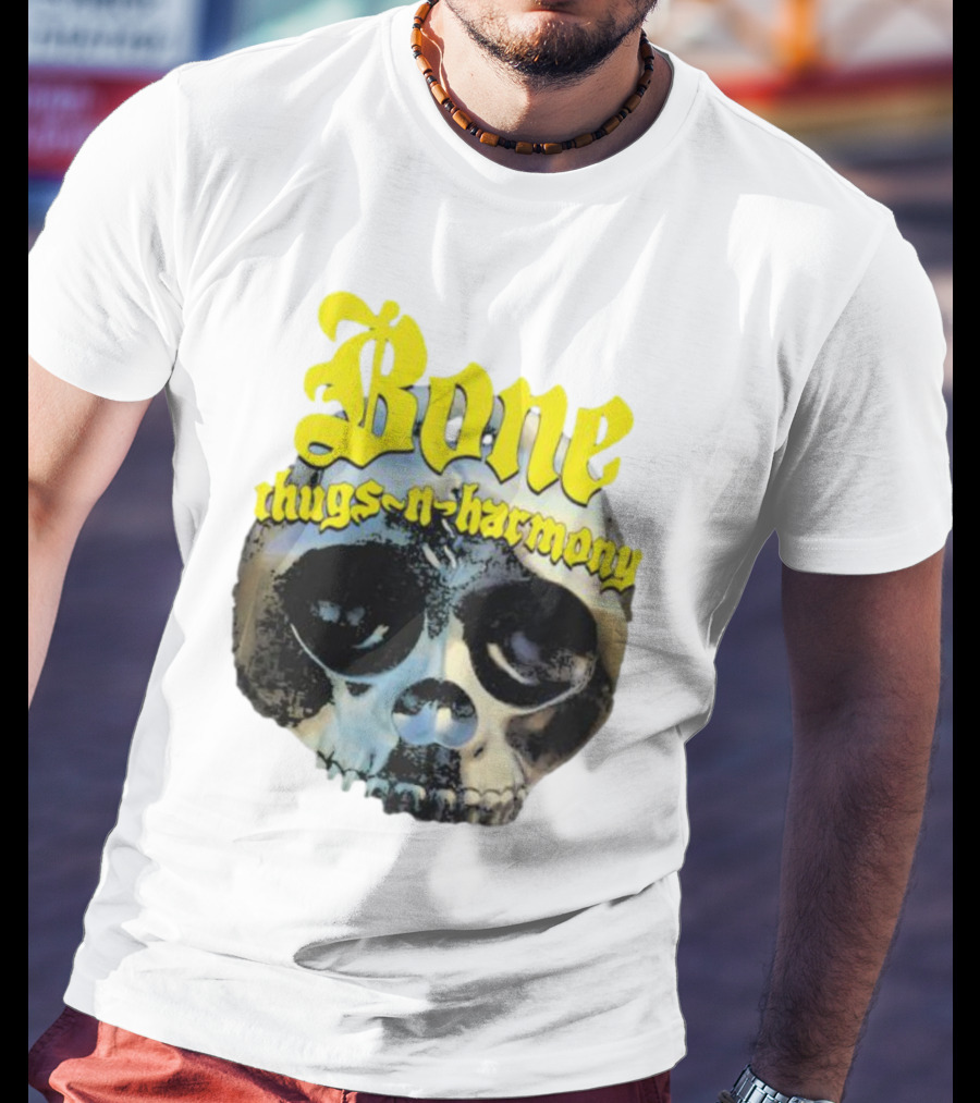 Los Angeles Lakers Bone Thugs-N-Harmony Thuggish Ruggish Skull T-Shirt