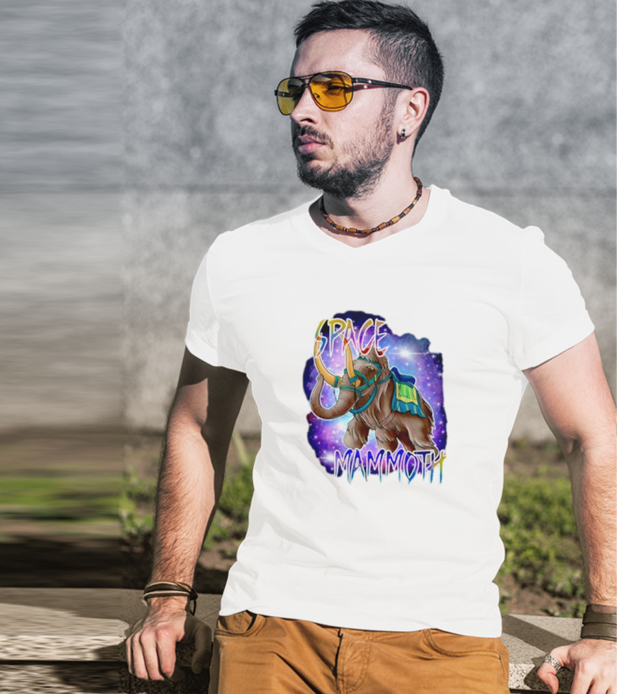 Space Mammoth Cosmic Adventure T-Shirt