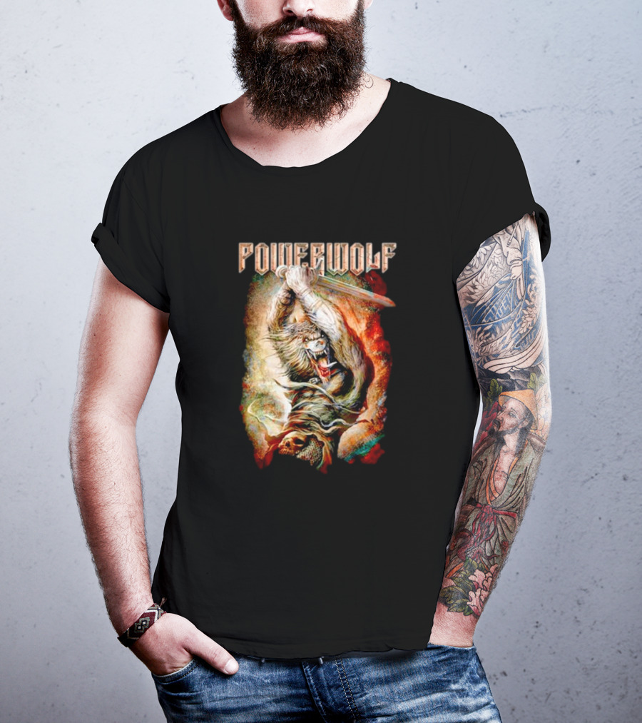 Powerwolf Wolves Of War Fearless Battle Charge T-Shirt