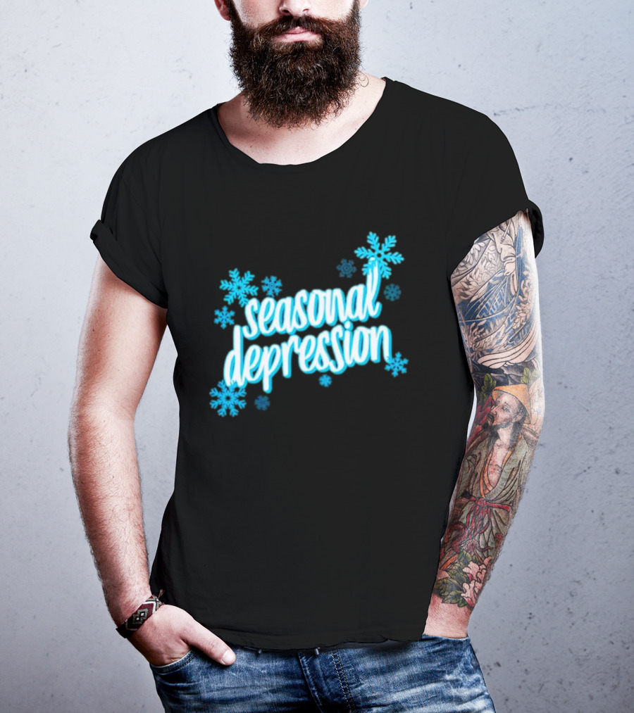 Seasonal Depression Snowflakes Winter Mood T-Shirt
