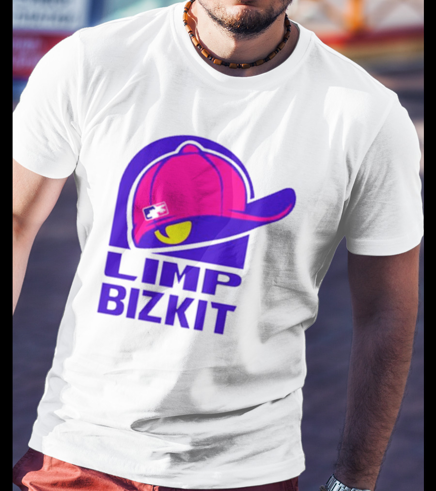 Limp Bizkit Logo With Pink Hat And Taco Bell T-Shirt