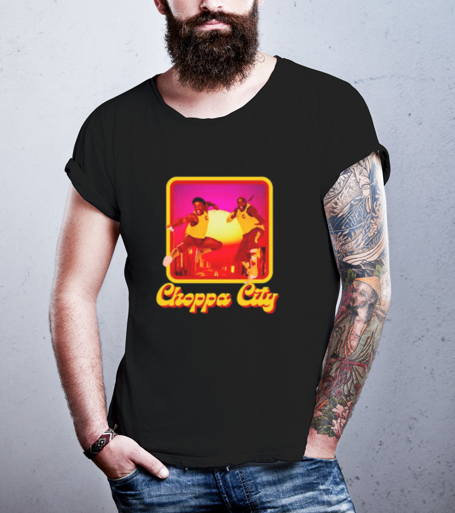 Atiba Choppa City Basketball Jump Action Duo In Yellow Outfits T-Shirt