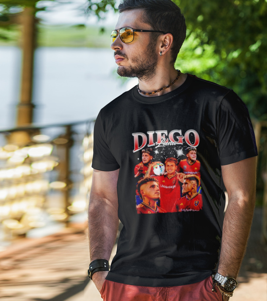 Diego Luna Real Salt Lake Soccer Star Bootleg T-Shirt