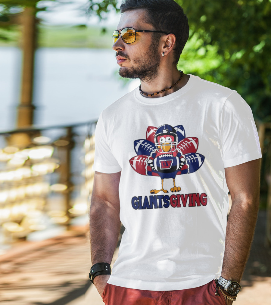 New York Giants Turkey Football Giantsgiving Thanksgiving T-Shirt
