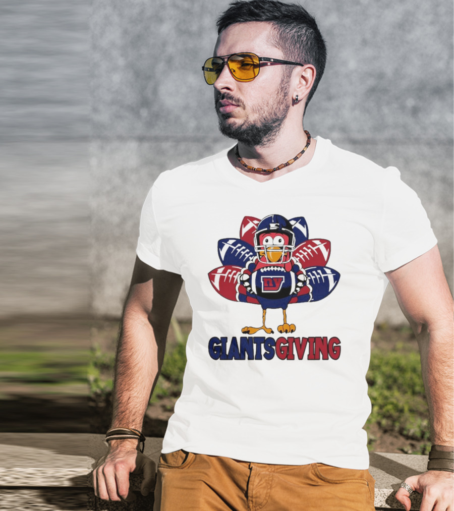 New York Giants Turkey Football Giantsgiving Thanksgiving T-Shirt