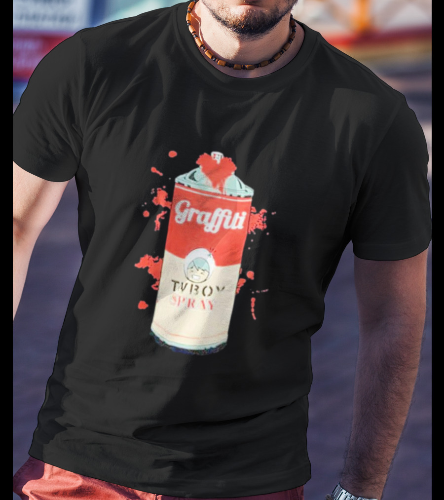 Graffiti TV Boy Spray Can Art Shawn Stockman T-Shirt