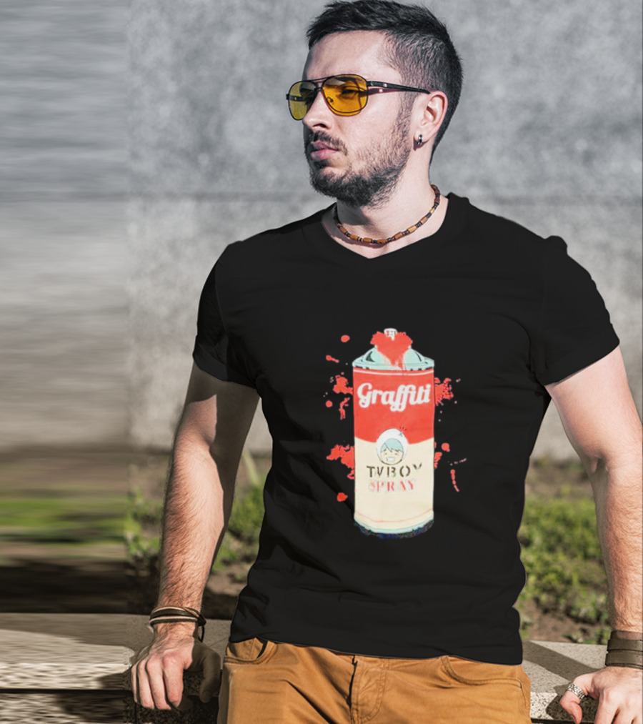 Graffiti TV Boy Spray Can Art Shawn Stockman T-Shirt