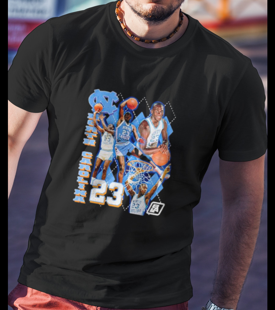 North Carolina 23 Michael Jordan UNC Basketball NCAA T-Shirt