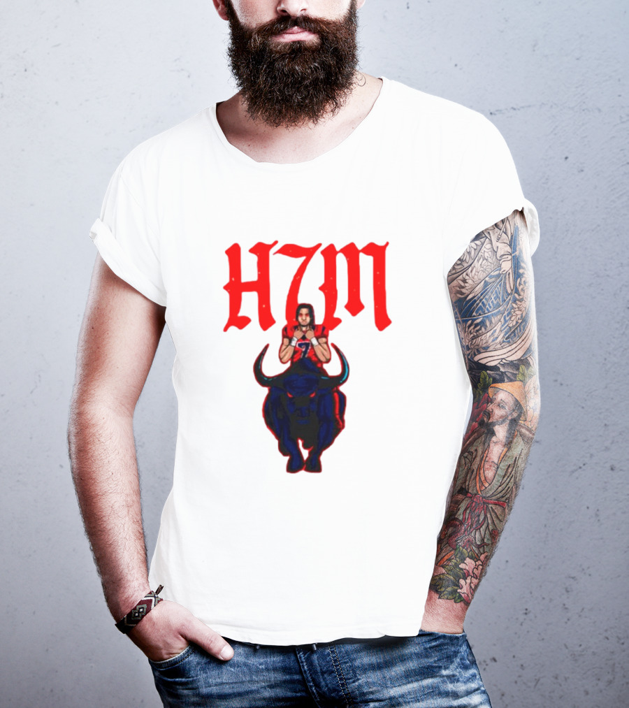 H7M CJ Stroud Houston Texans Bull T-Shirt