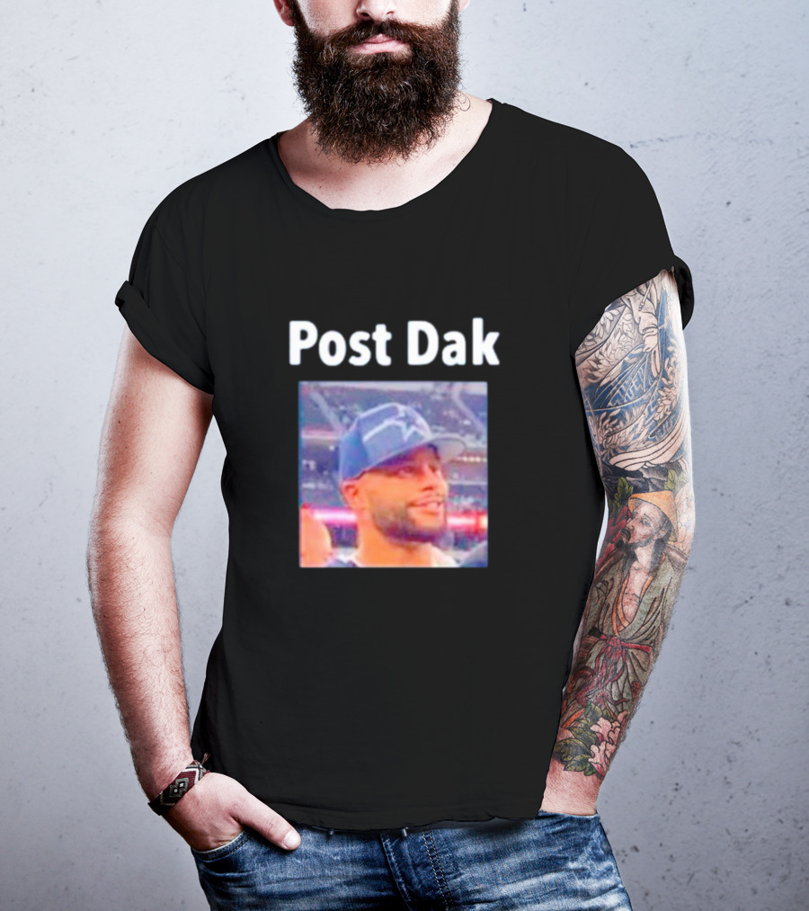 Post Dak Cowboys Star Quarterback Image T-Shirt
