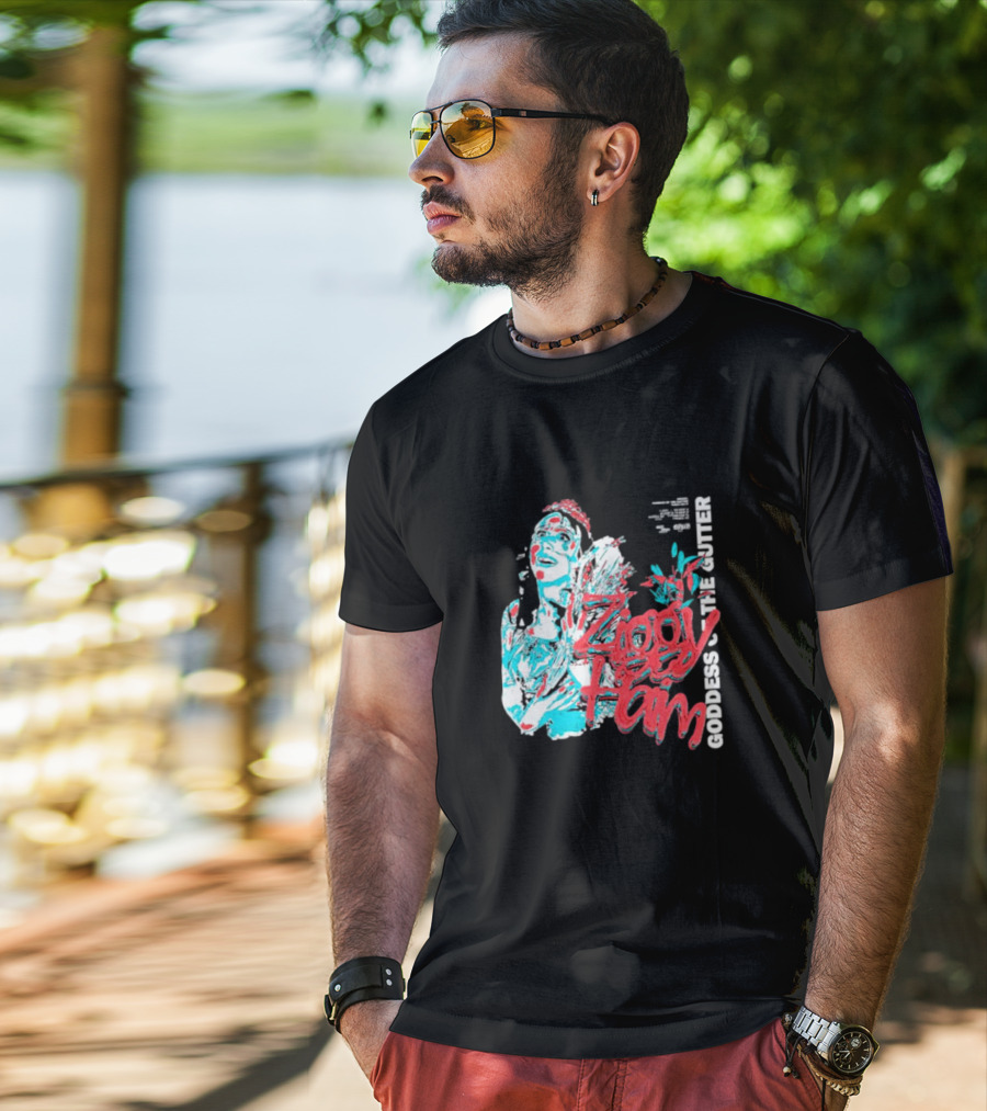 Ziggy Haim Goddess Of The Gutter Vibrant Portrait Style Iconic T-Shirt