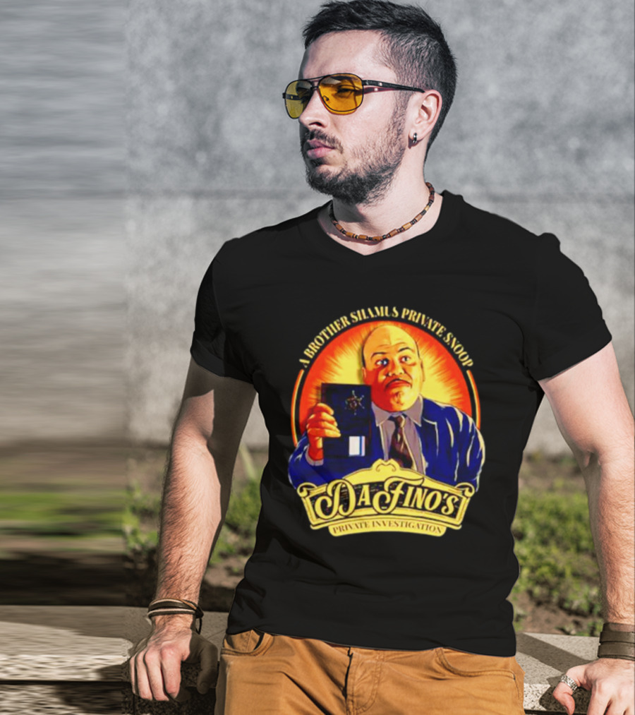 A Brother Shamus Private Snoop DaFino's Private Investigation Badge T-Shirt