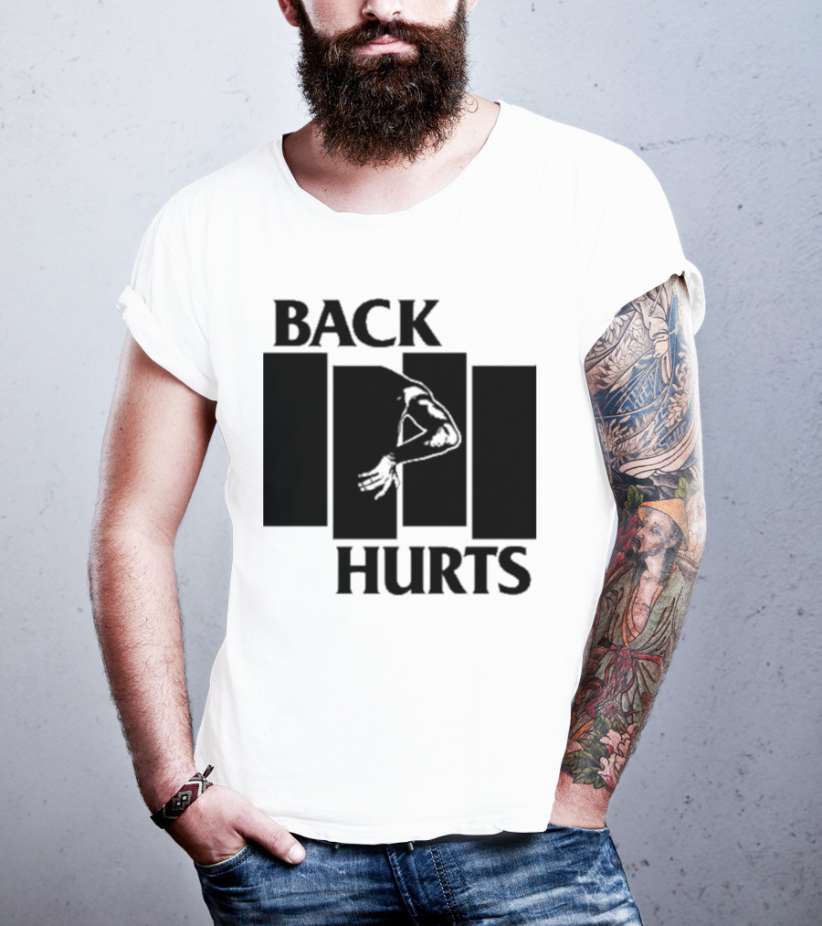 Black Flag Back Hurts T-Shirt