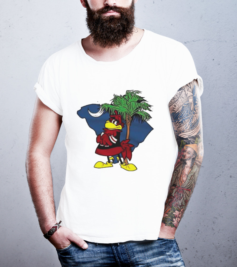 South Carolina Gamecocks Palmetto Moon Mascot T-Shirt