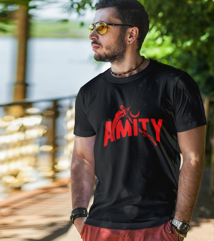Amity Scythe Pull Me Into Hell Red Crescent T-Shirt