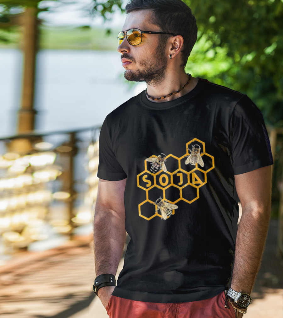 SOJA Bee Honeycomb T-Shirt