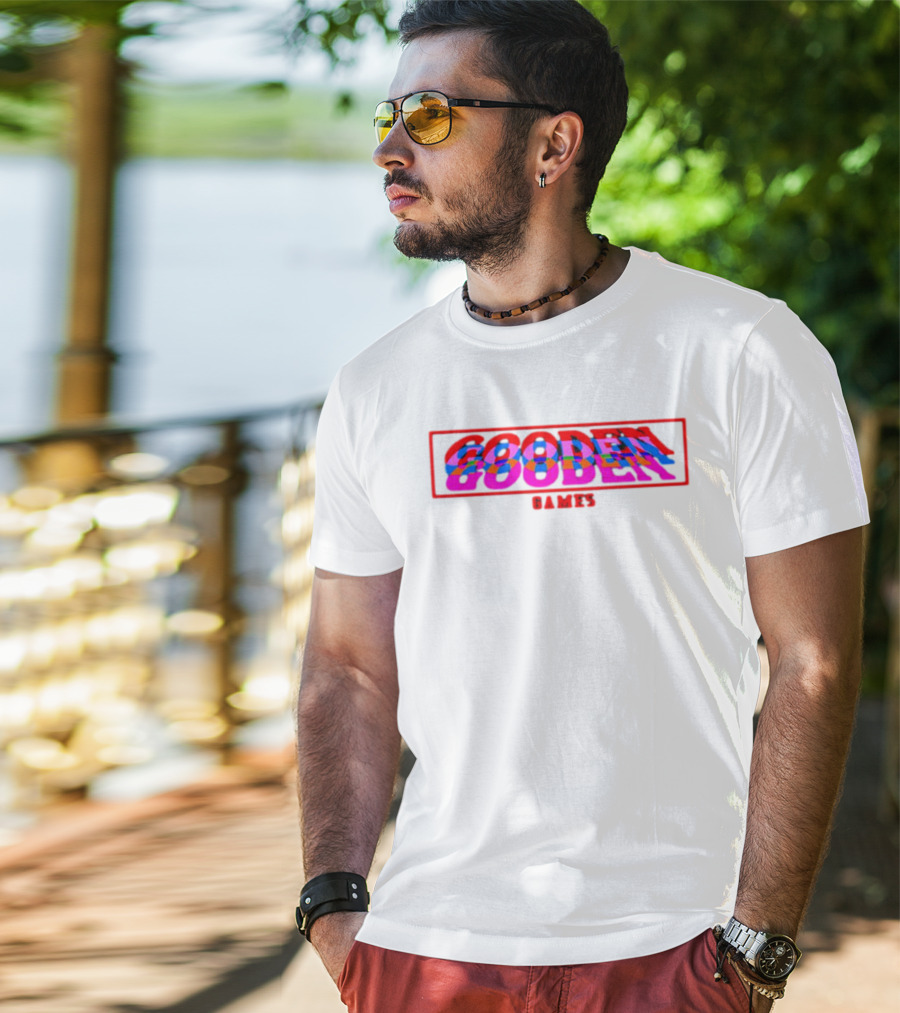 Drew Gooden Merch Gooden Games Glitch Text T-Shirt