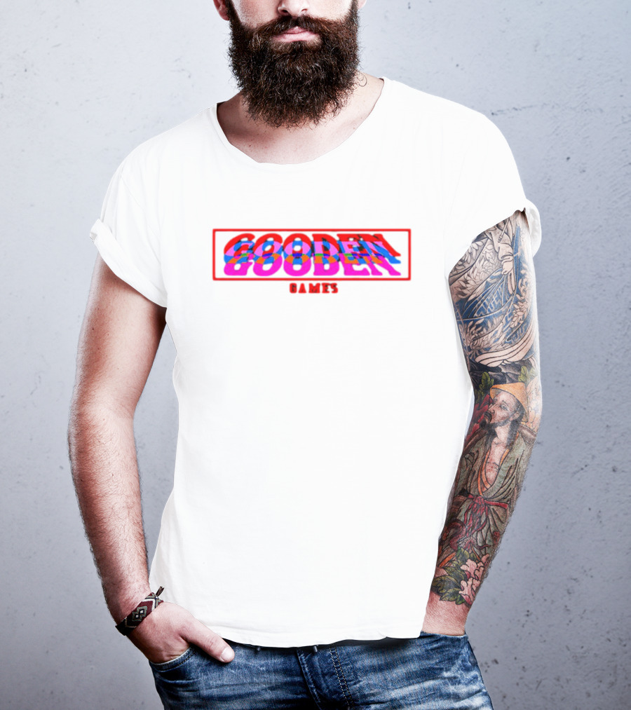 Drew Gooden Merch Gooden Games Glitch Text T-Shirt