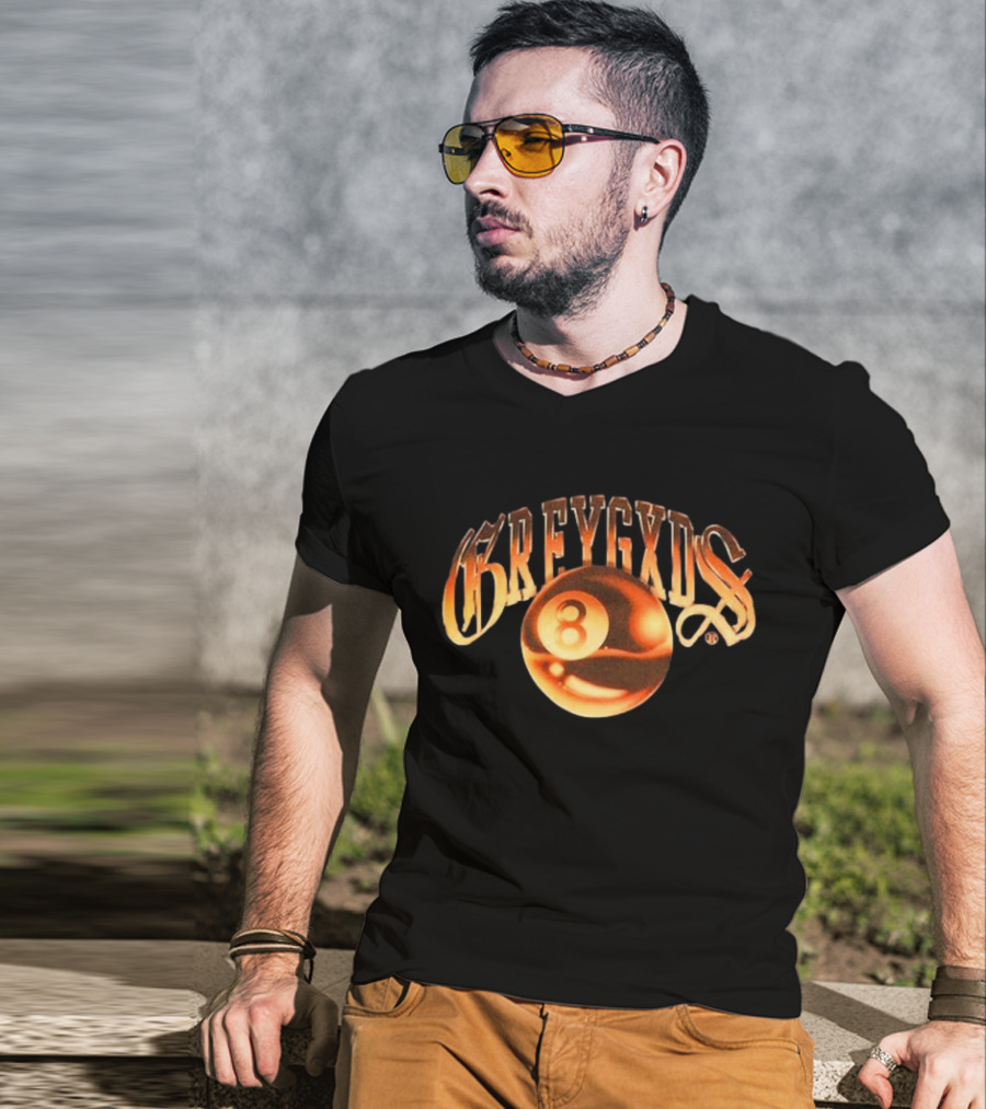 Greygods Vintage Number 8 Ball T-Shirt