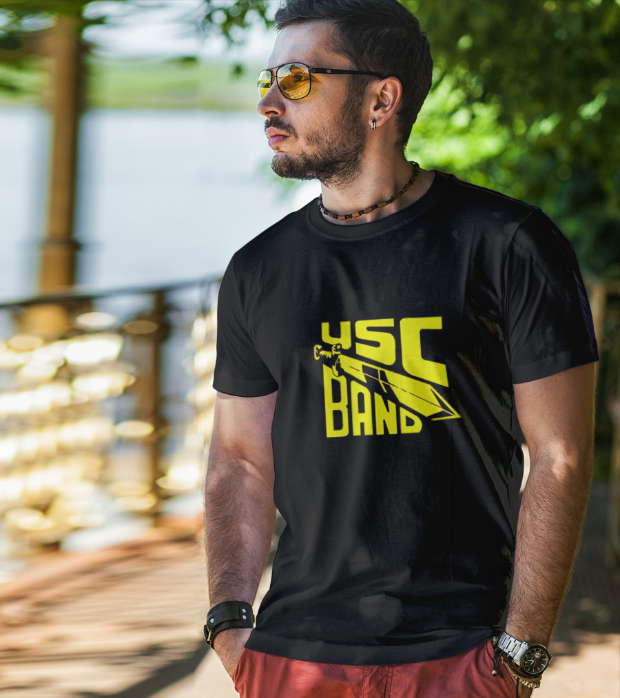 USC Band Trojans Marching Russell Athletic Sword T-Shirt