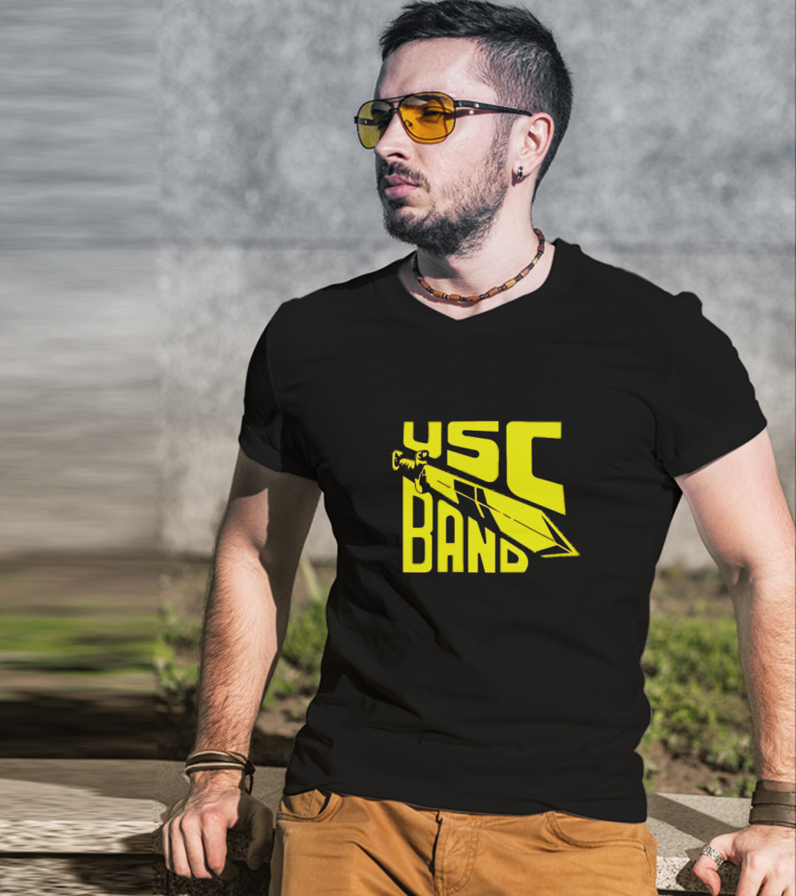 USC Band Trojans Marching Russell Athletic Sword T-Shirt