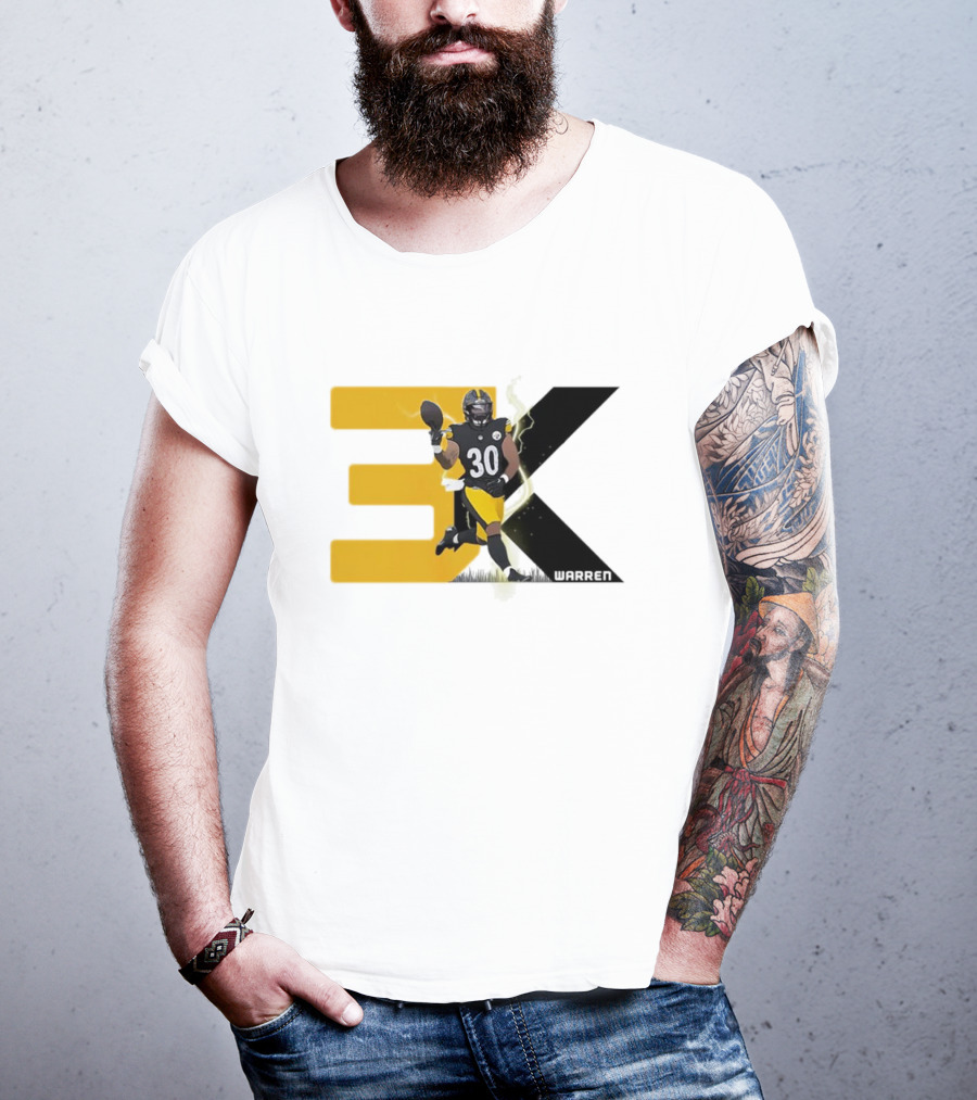 Jaylen Warren 3K 30 Pittsburgh Steelers T-Shirt