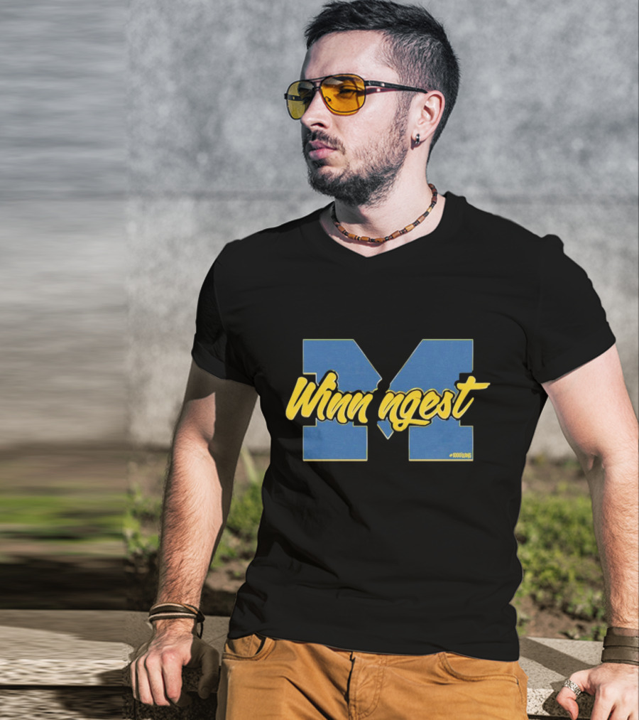 Michigan Wolverines Winningest Block M T-Shirt