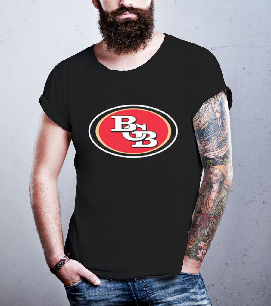 San Francisco 49ers BCB Initials Red Oval T-Shirt