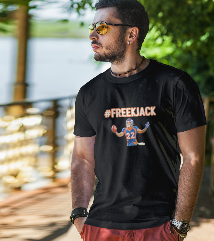 FREKJACK Kareem Jackson 22 Denver Football T-Shirt