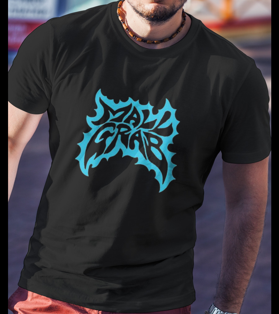 Mall Grab Psychedelic Blue Flame T-Shirt