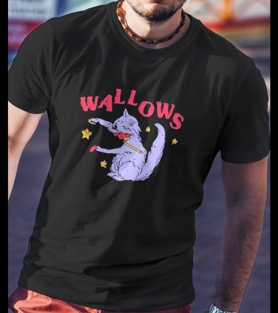 Wallows Cat Fiddle With Stars T-Shirt