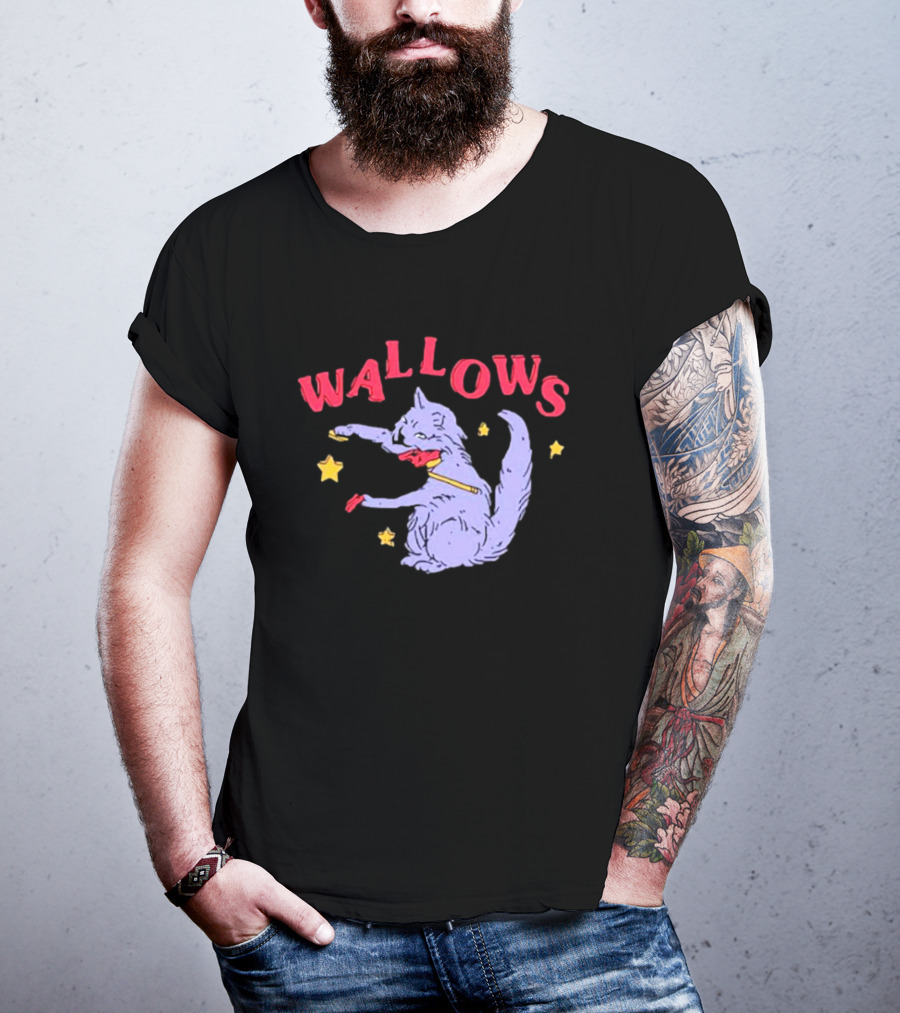 Wallows Cat Fiddle With Stars T-Shirt
