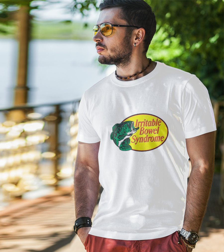 Irritable Bowel Syndrome Bass Fish T-Shirt