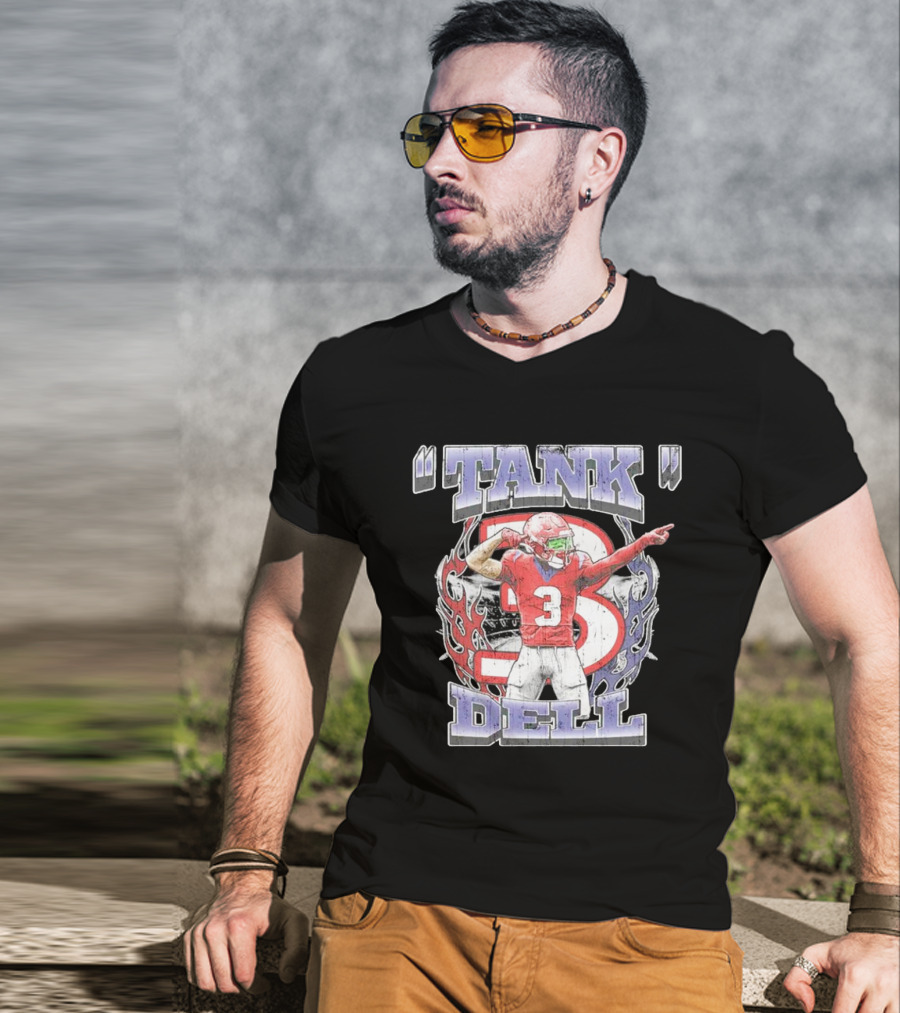 TANK Dell 3 Houston Texans Football Athlete T-Shirt