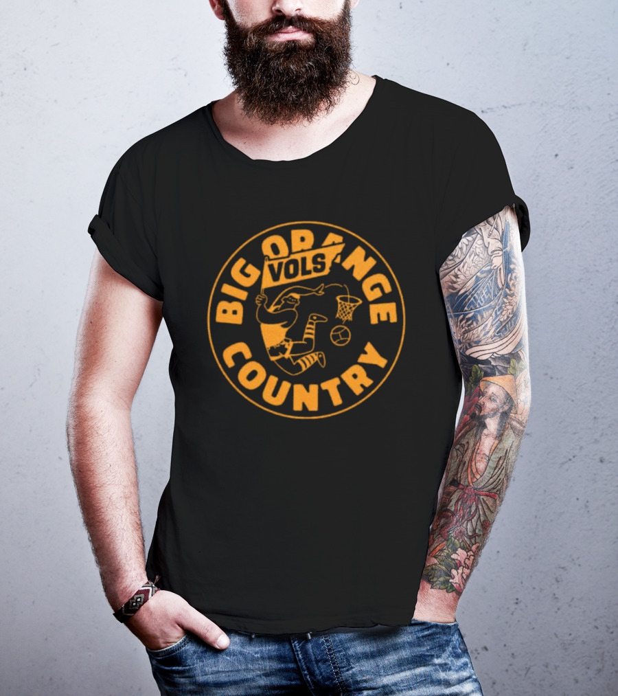 Big Orange Country Vols Vintage Basketball T-Shirt