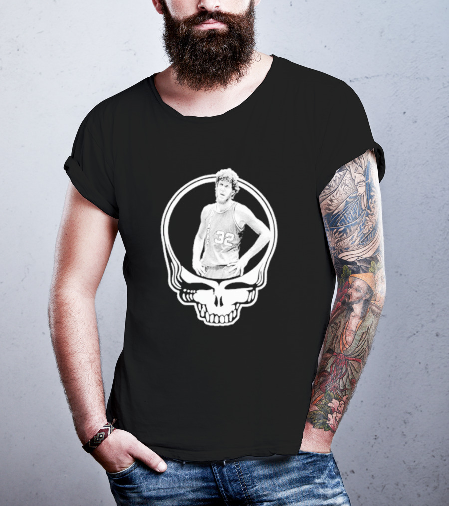 Bill Walton Grateful Dead Basketball Skull T-Shirt