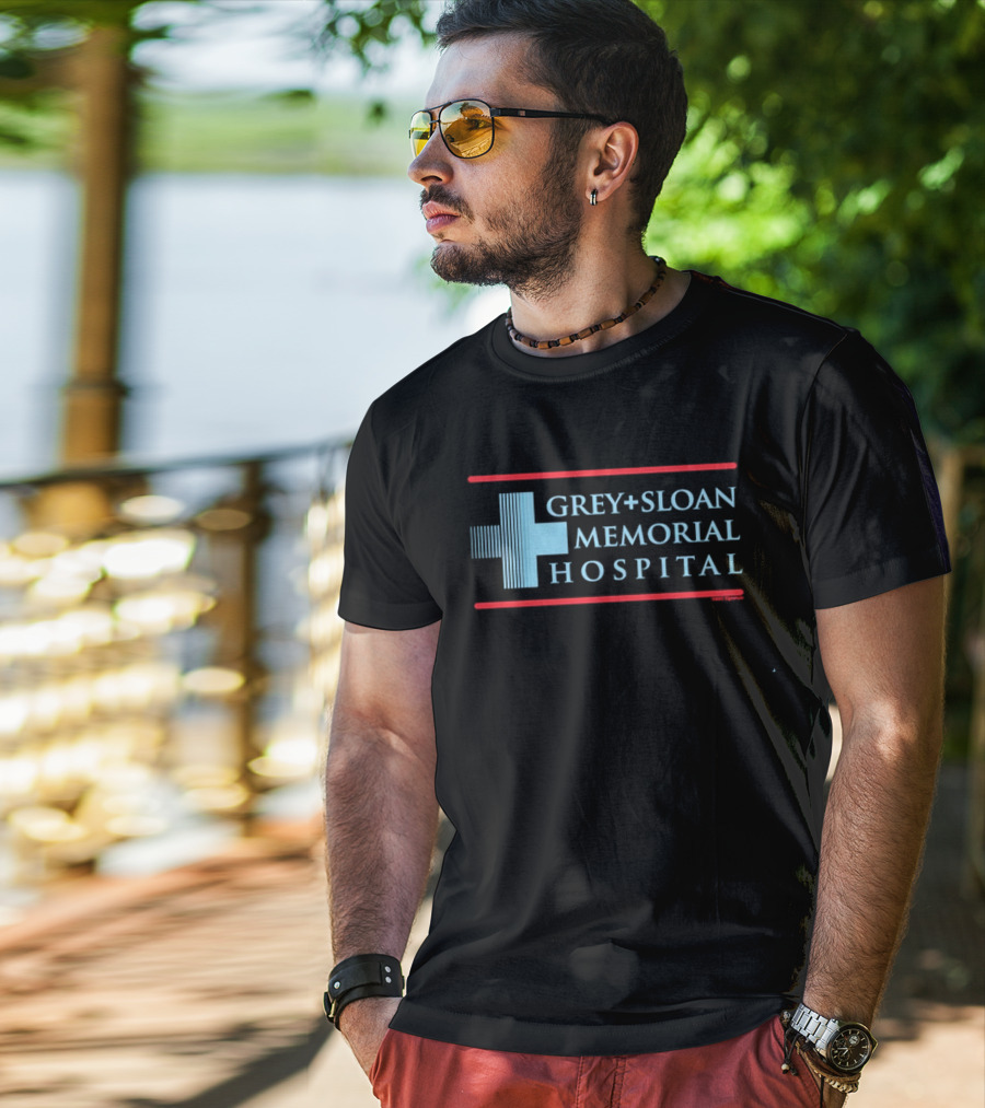 Grey + Sloan Memorial Hospital Logo Grey's Anatomy Fan Merchandise T-Shirt