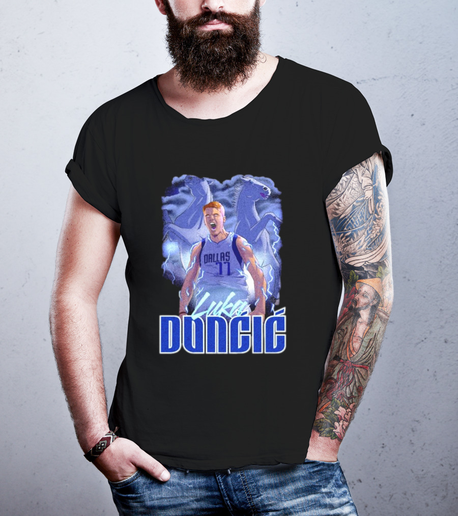 Luka Doncic Dallas Mavericks Basketball Mavericks Player T-Shirt