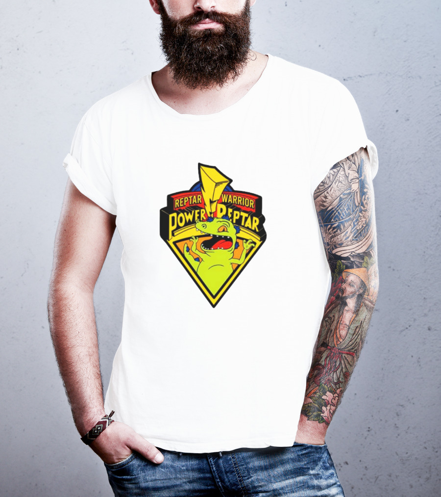 Reptar Warrior Power Peptar Rugrats Dinosaur Lightning Roar T-Shirt
