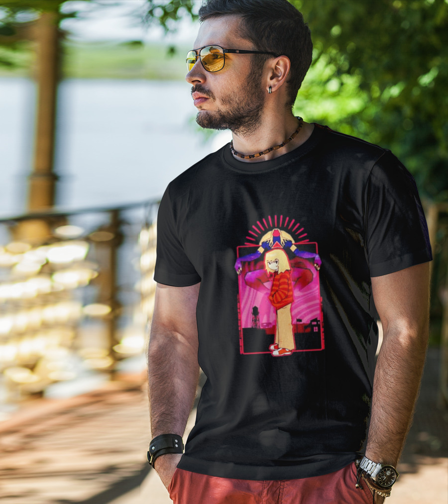 Rory Soul Survivor Animation Character With Oversized Hoodie And Cosmic Creature T-Shirt