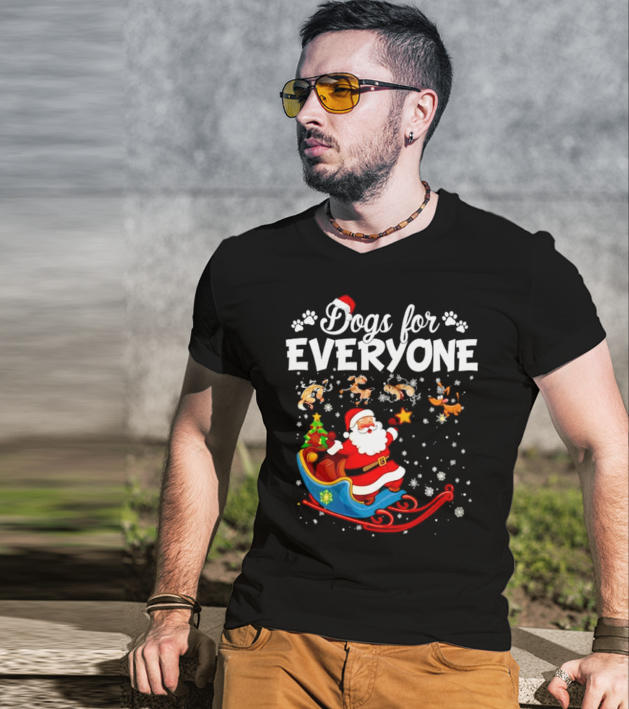 Dogs For Everyone Santa Claus Sled T-Shirt