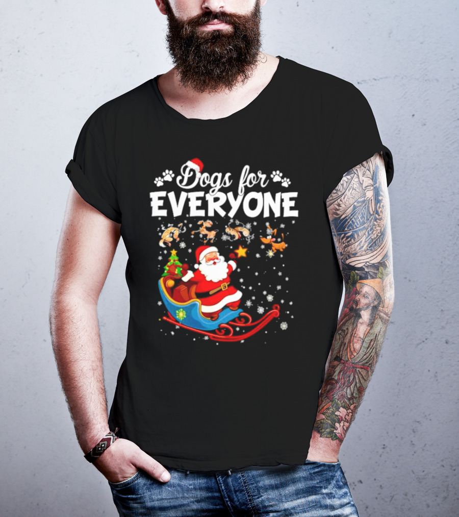 Dogs For Everyone Santa Claus Sled T-Shirt